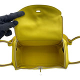 エルメス HERMES リンディ26 U刻 ライム SV金具 エバーカラー レディース ショルダーバッグ