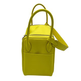 エルメス HERMES リンディ26 U刻 ライム SV金具 エバーカラー レディース ショルダーバッグ