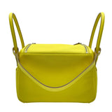 エルメス HERMES リンディ26 U刻 ライム SV金具 エバーカラー レディース ショルダーバッグ