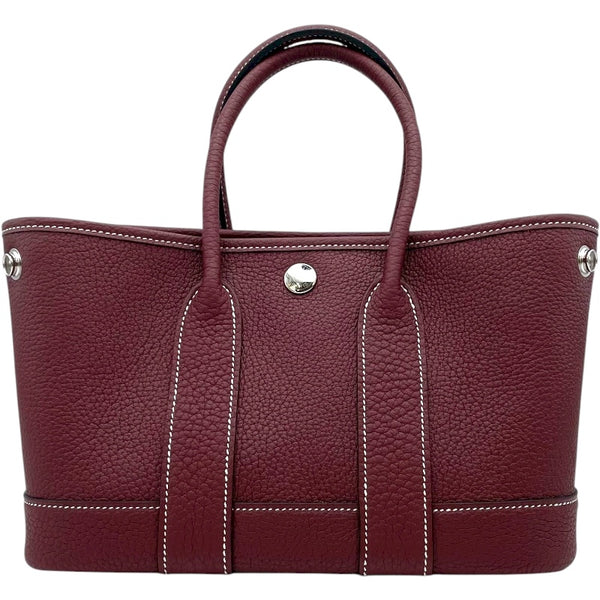 エルメス HERMES ネオガーデン23 K刻 ルージュ SV金具 ネゴンダ レディース ハンドバッグ