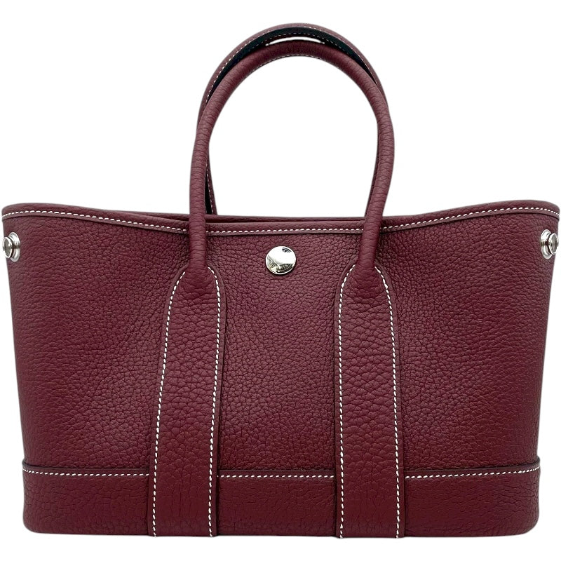 エルメス HERMES ネオガーデン23 K刻 ルージュ SV金具 ネゴンダ レディース ハンドバッグ