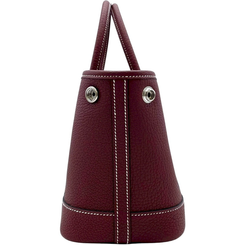 エルメス HERMES ネオガーデン23 K刻 ルージュ SV金具 ネゴンダ レディース ハンドバッグ