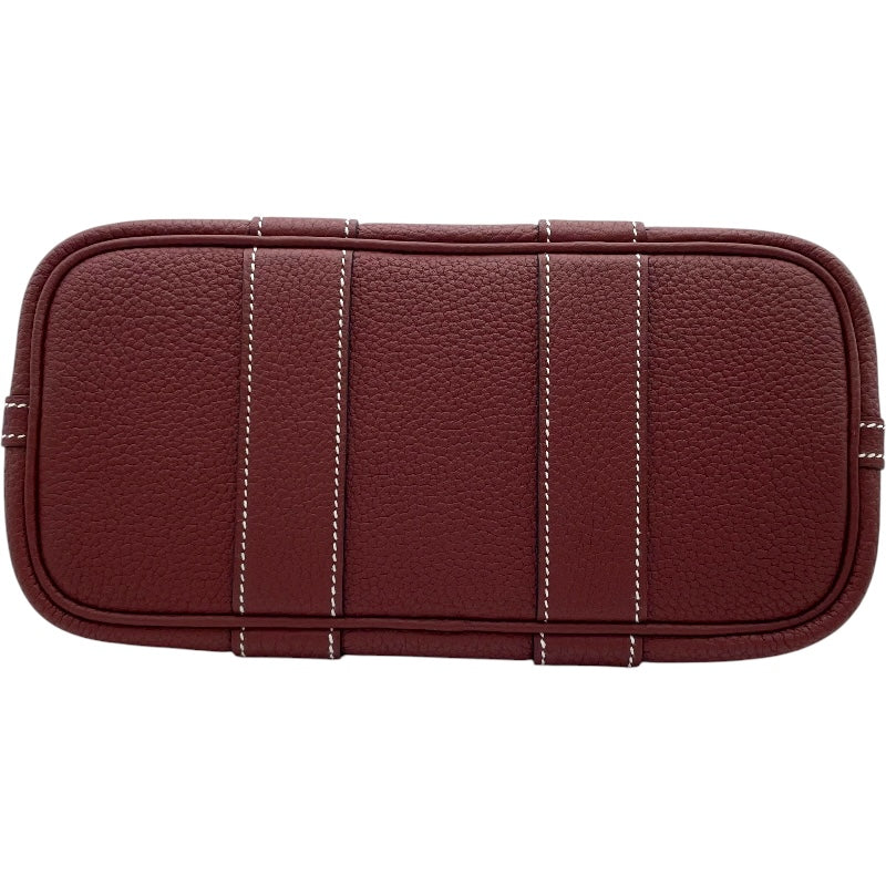 エルメス HERMES ネオガーデン23 K刻 ルージュ SV金具 ネゴンダ レディース ハンドバッグ