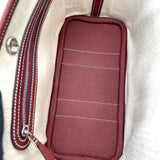 エルメス HERMES ネオガーデン23 K刻 ルージュ SV金具 ネゴンダ レディース ハンドバッグ