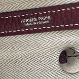 エルメス HERMES ネオガーデン23 K刻 ルージュ SV金具 ネゴンダ レディース ハンドバッグ