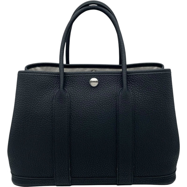 エルメス HERMES ガーデンパーティーTPM W刻 ブラック SV金具 ネゴンダ レディース ハンドバッグ