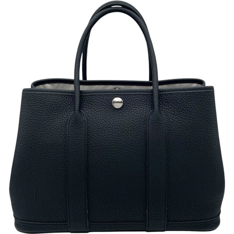 エルメス HERMES ガーデンパーティーTPM W刻 ブラック SV金具 ネゴンダ レディース ハンドバッグ