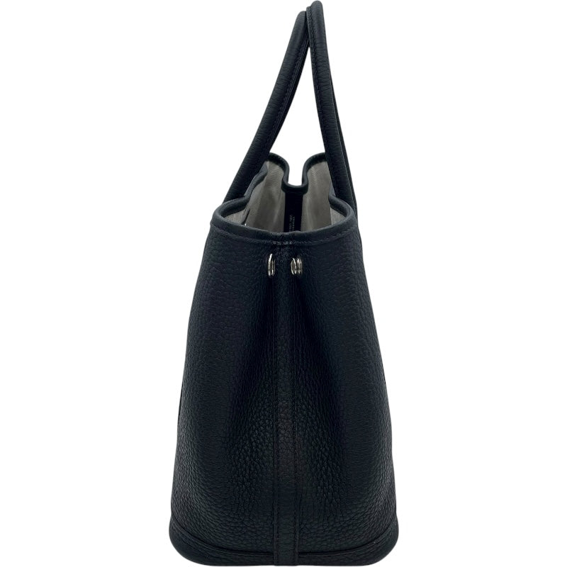 エルメス HERMES ガーデンパーティーTPM W刻 ブラック SV金具 ネゴンダ レディース ハンドバッグ