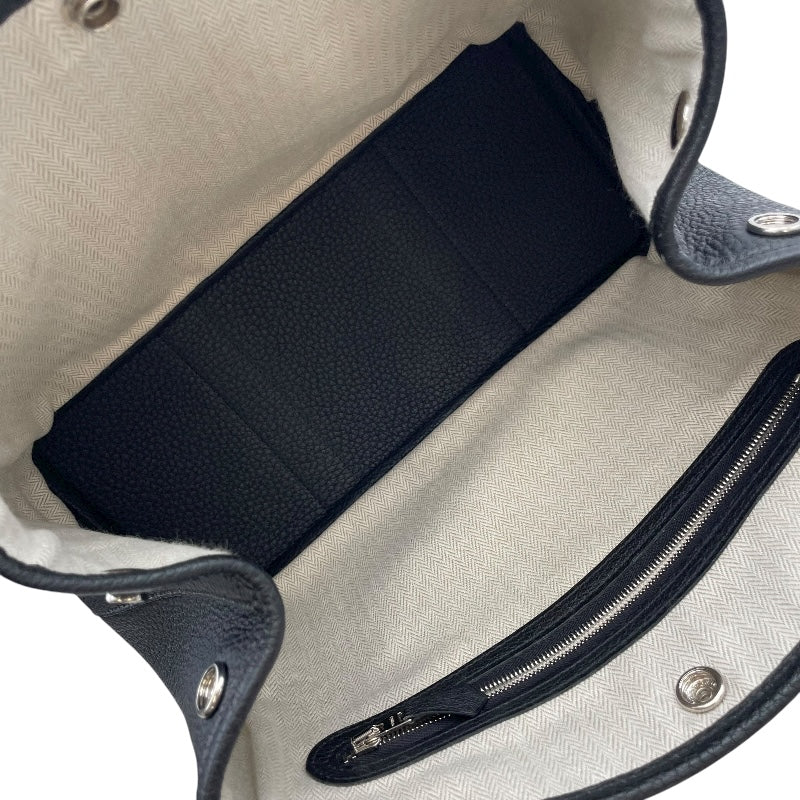 エルメス HERMES ガーデンパーティーTPM W刻 ブラック SV金具 ネゴンダ レディース ハンドバッグ