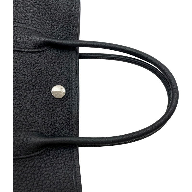 エルメス HERMES ガーデンパーティーTPM W刻 ブラック SV金具 ネゴンダ レディース ハンドバッグ