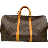 ルイ・ヴィトン LOUIS VUITTON キーポル50 M41426 ブラウン モノグラム レディース ボストンバッグ