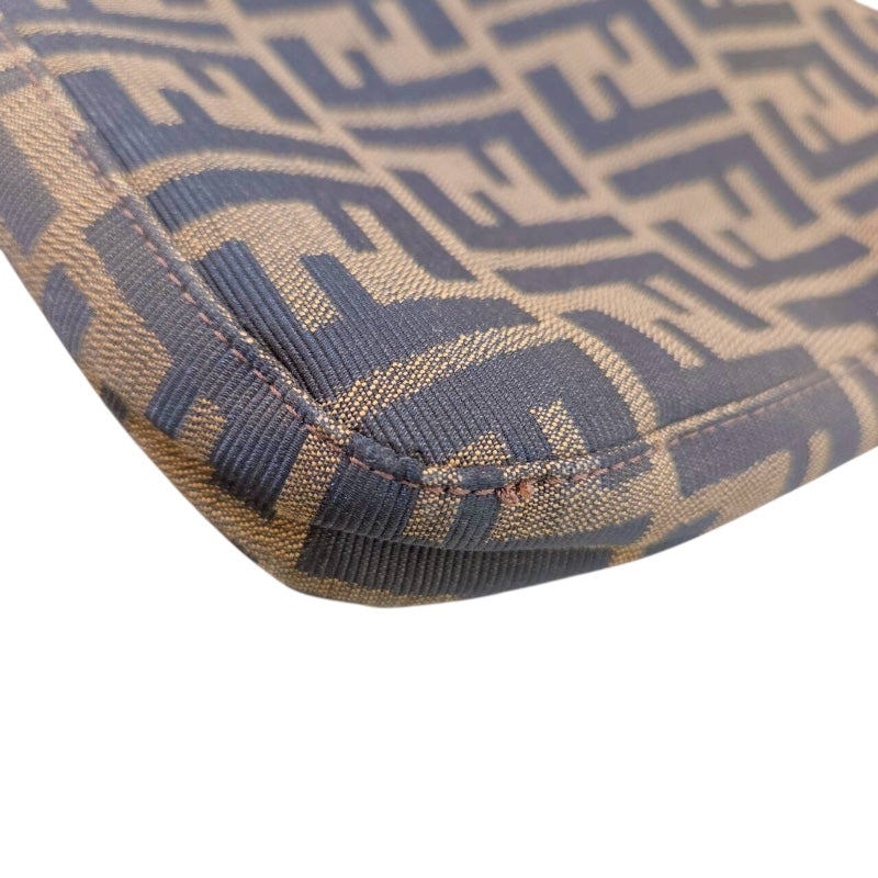 フェンディ FENDI ズッカ セミショルダーバッグ 26569 ブラウン ナイロンジャガード レディース ショルダーバッグ