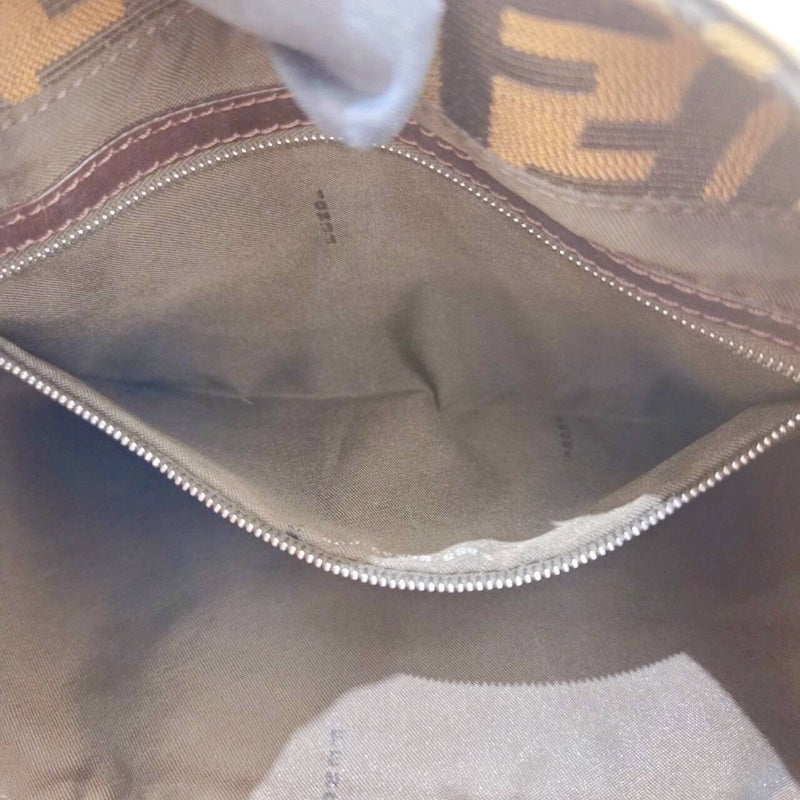 フェンディ FENDI ズッカ セミショルダーバッグ 26569 ブラウン ナイロンジャガード レディース ショルダーバッグ