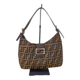 フェンディ FENDI ズッカ セミショルダーバッグ 26569 ブラウン ナイロンジャガード レディース ショルダーバッグ