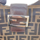 フェンディ FENDI ズッカ セミショルダーバッグ 26569 ブラウン ナイロンジャガード レディース ショルダーバッグ