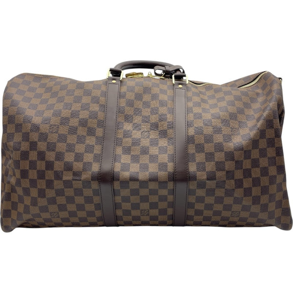 ルイ・ヴィトン LOUIS VUITTON キーポル・バンドリエール55 N41414 ブラウン ダミエキャンバス ユニセックス ボストンバッグ