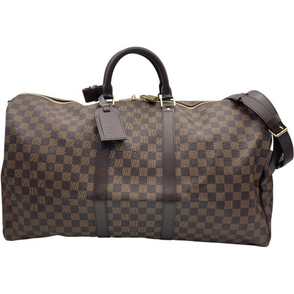 ルイ・ヴィトン LOUIS VUITTON キーポル・バンドリエール55 N41414 ブラウン ダミエキャンバス ユニセックス ボストンバッグ