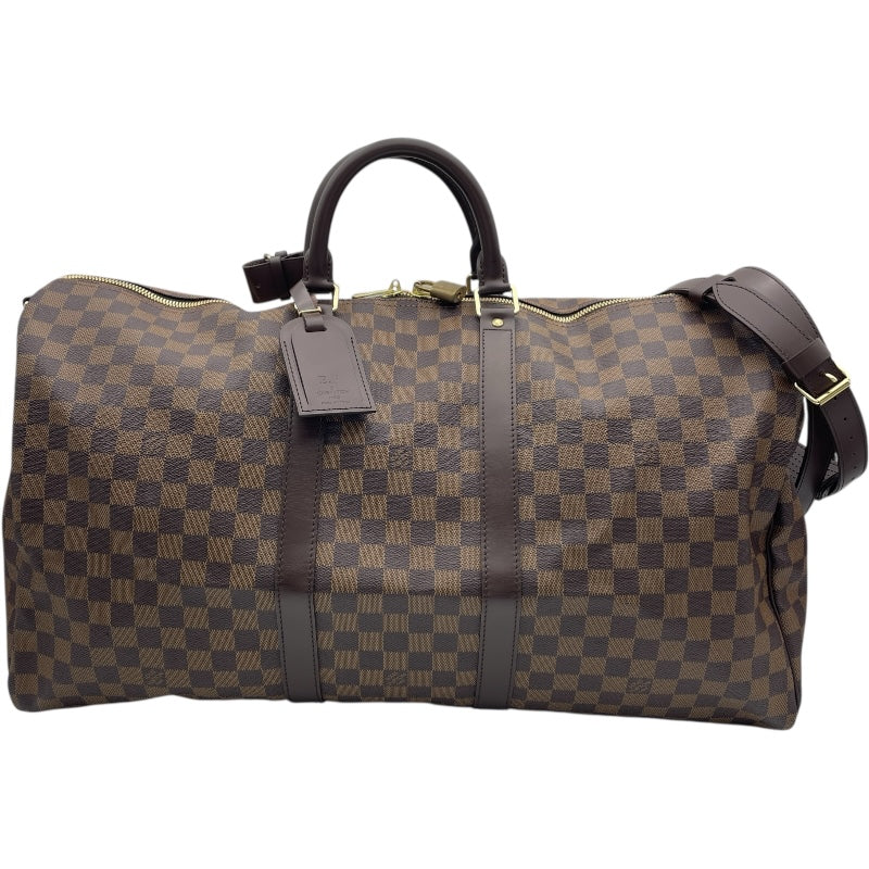 ルイ・ヴィトン LOUIS VUITTON キーポル・バンドリエール55 N41414 ブラウン ダミエキャンバス ユニセックス ボストンバッグ