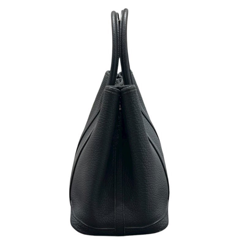 エルメス HERMES ガーデンパーティTPM C刻 ブラック/シルバー金具 ネゴンダ レディース ハンドバッグ