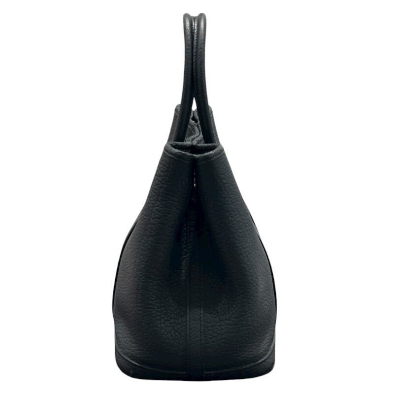 エルメス HERMES ガーデンパーティTPM C刻 ブラック/シルバー金具 ネゴンダ レディース ハンドバッグ