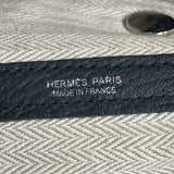 エルメス HERMES ガーデンパーティTPM C刻 ブラック/シルバー金具 ネゴンダ レディース ハンドバッグ