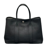 エルメス HERMES ガーデンパーティTPM C刻 ブラック/シルバー金具 ネゴンダ レディース ハンドバッグ
