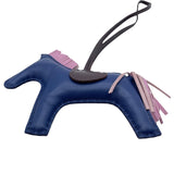 エルメス HERMES ロデオMM U刻 ブルーサフィールxモーヴ アニョーミロ レディース チャーム