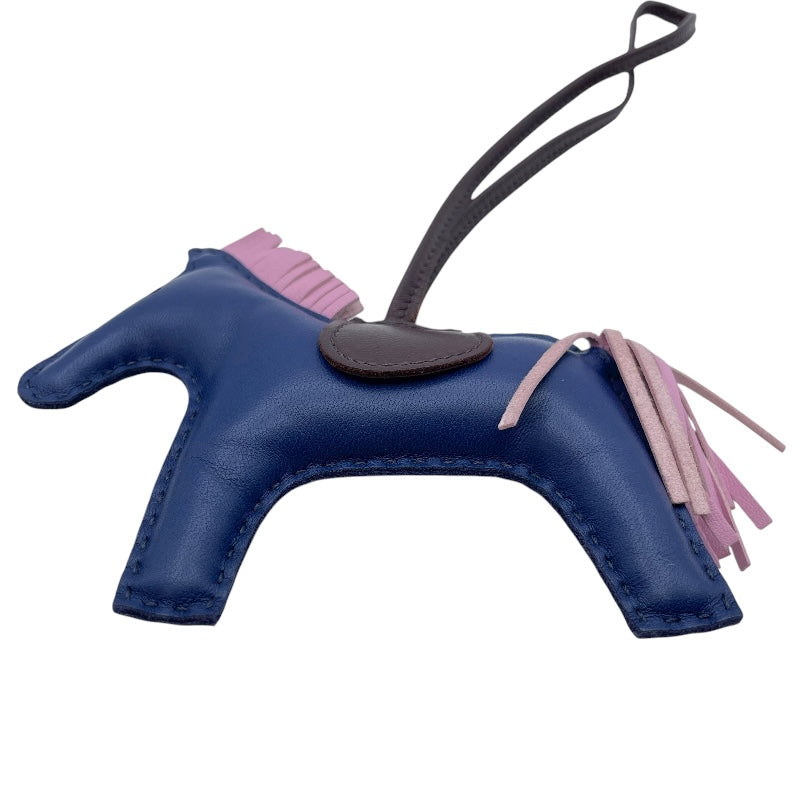 エルメス HERMES ロデオMM U刻 ブルーサフィールxモーヴ アニョーミロ レディース チャーム