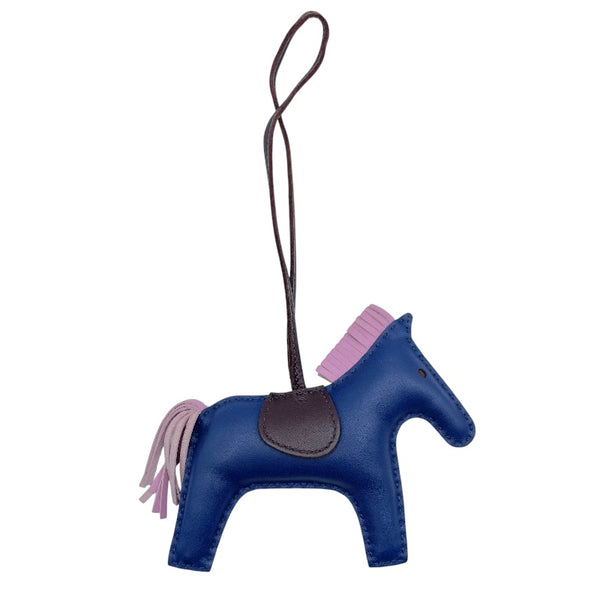 エルメス HERMES ロデオMM U刻 ブルーサフィールxモーヴ アニョーミロ レディース チャーム