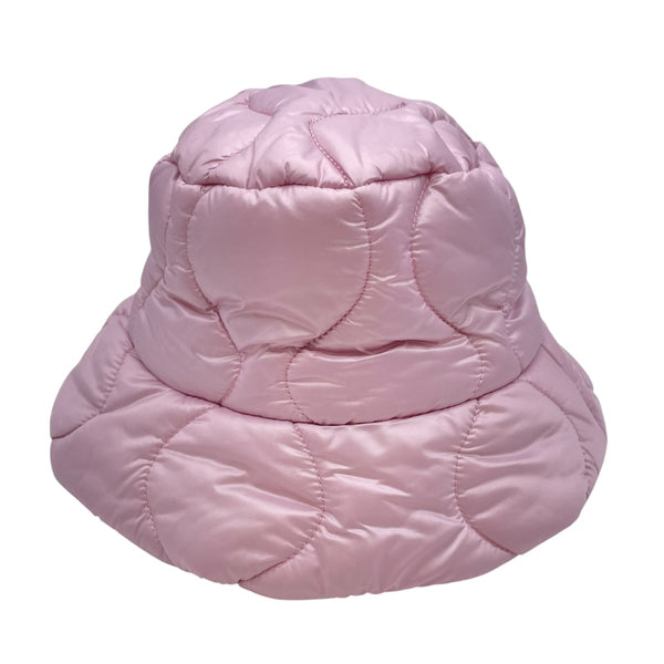 ミュウミュウ miu miu ロゴ刺繡キルティングバケットハート 5HC196 ピンク ナイロン レディース その他ファッション雑貨