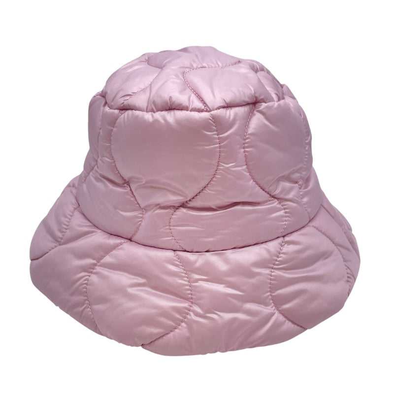 ミュウミュウ miu miu ロゴ刺繡キルティングバケットハート 5HC196 ピンク ナイロン レディース その他ファッション雑貨