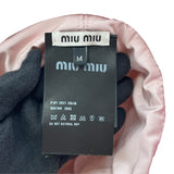 ミュウミュウ miu miu ロゴ刺繡キルティングバケットハート 5HC196 ピンク ナイロン レディース その他ファッション雑貨