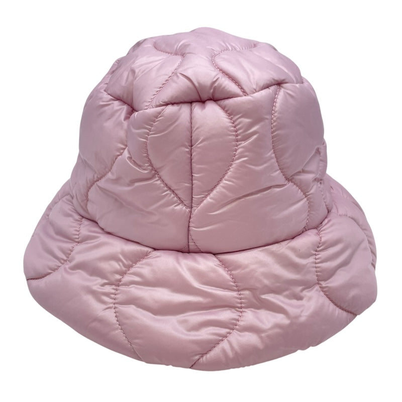 ミュウミュウ miu miu ロゴ刺繡キルティングバケットハート 5HC196 ピンク ナイロン レディース その他ファッション雑貨