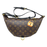 ルイ・ヴィトン LOUIS VUITTON バムバッグ M43644 ブラウン モノグラムキャンバス・マカサー ユニセックス ボディバッグ