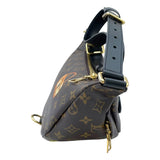 ルイ・ヴィトン LOUIS VUITTON バムバッグ M43644 ブラウン モノグラムキャンバス・マカサー ユニセックス ボディバッグ