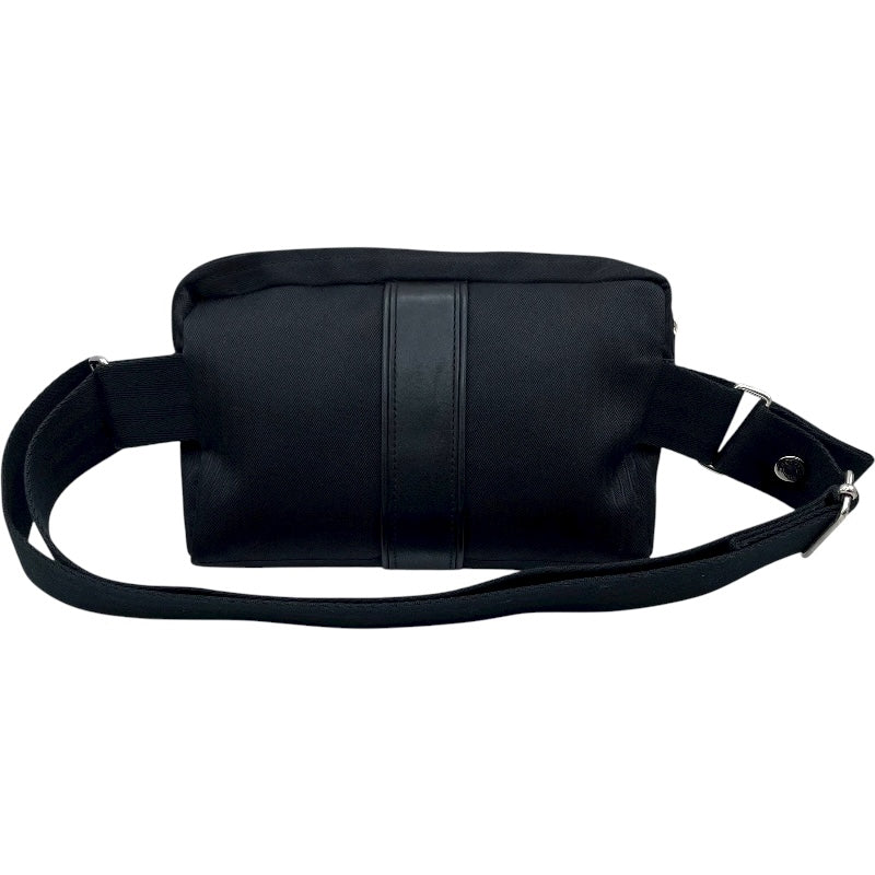 エルメス HERMES アカプルコサンチュール ブラック SV金具 トワル ユニセックス ボディバッグ