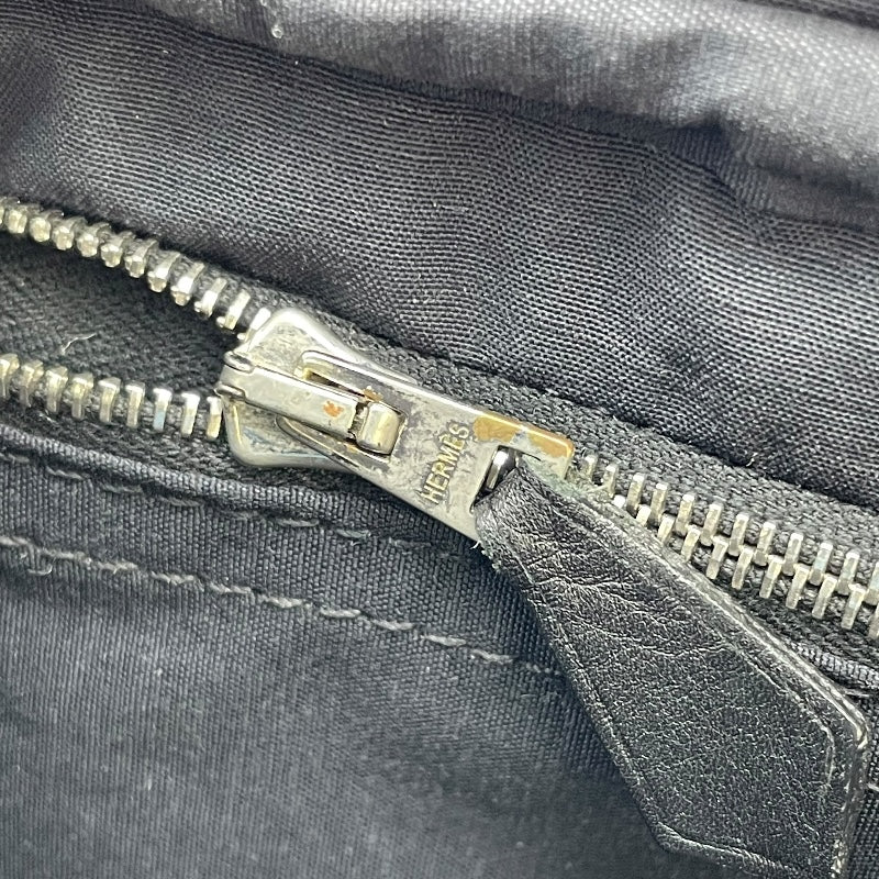 エルメス HERMES アカプルコサンチュール ブラック SV金具 トワル ユニセックス ボディバッグ