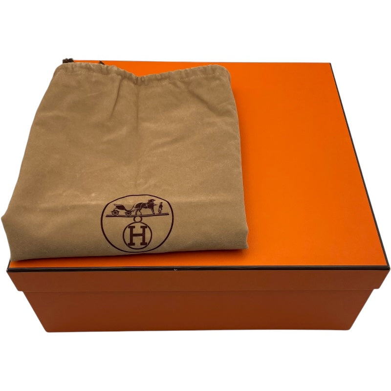 エルメス HERMES プリュム28 ヴィブラート □E刻 オレンジ SV金具 ヴィブラート レディース ハンドバッグ