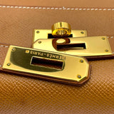 エルメス HERMES ケリー35 内縫い 〇X刻印 ゴールド GD金具 クシュベル レディース ショルダーバッグ