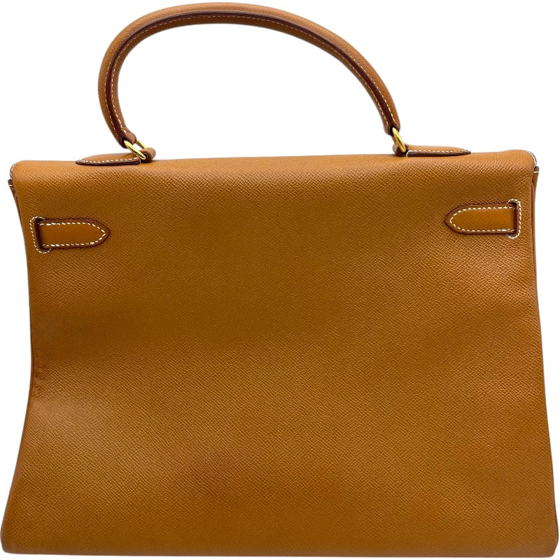 エルメス HERMES ケリー35 内縫い 〇X刻印 ゴールド GD金具 クシュベル レディース ショルダーバッグ