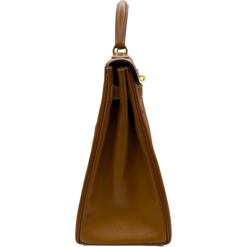 エルメス HERMES ケリー35 内縫い 〇X刻印 ゴールド GD金具 クシュベル レディース ショルダーバッグ