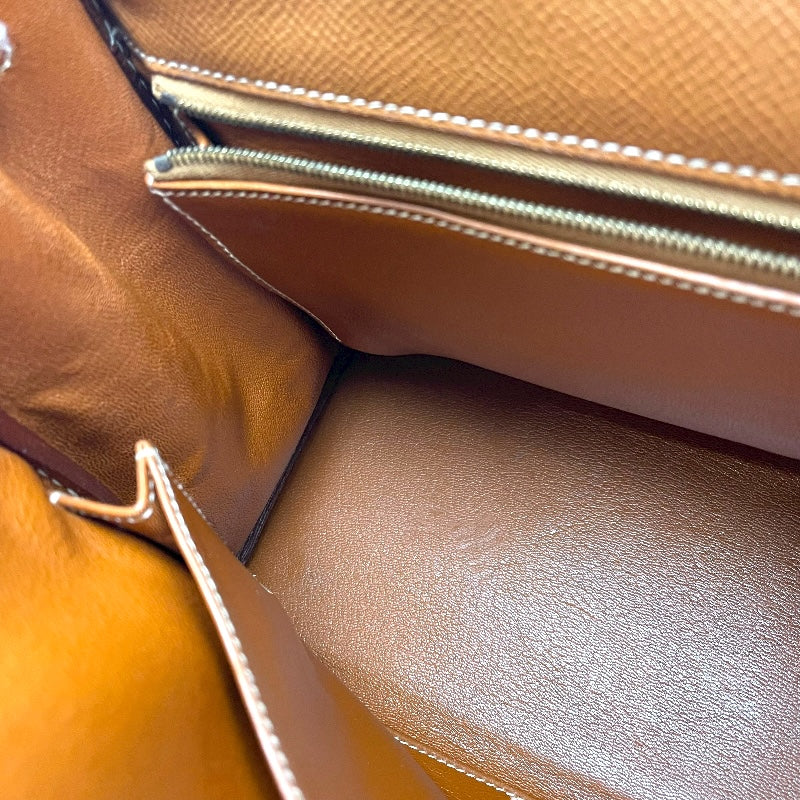 エルメス HERMES ケリー32 内縫い 〇W刻印 ゴールド GD金具 クシュベル レディース ショルダーバッグ