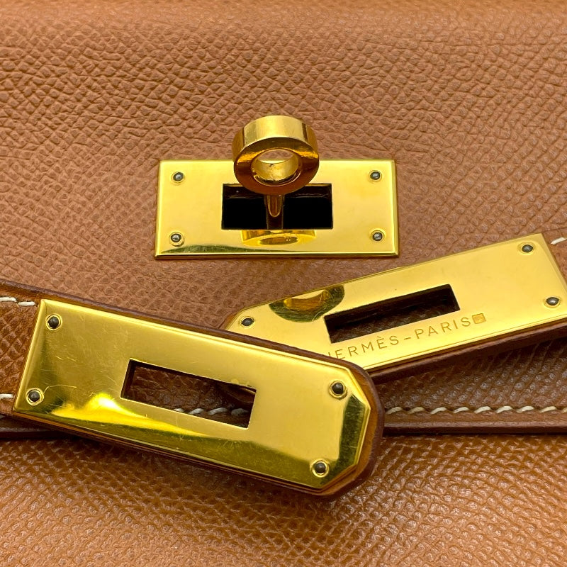 エルメス HERMES ケリー32 内縫い 〇W刻印 ゴールド GD金具 クシュベル レディース ショルダーバッグ
