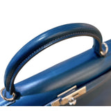 エルメス HERMES ケリー28 外縫い ▢L刻 コルヴェール シルバー金具 ボックスカーフ レディース ハンドバッグ