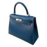 エルメス HERMES ケリー28 外縫い ▢L刻 コルヴェール シルバー金具 ボックスカーフ レディース ハンドバッグ