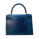 エルメス HERMES ケリー28 外縫い ▢L刻 コルヴェール シルバー金具 ボックスカーフ レディース ハンドバッグ