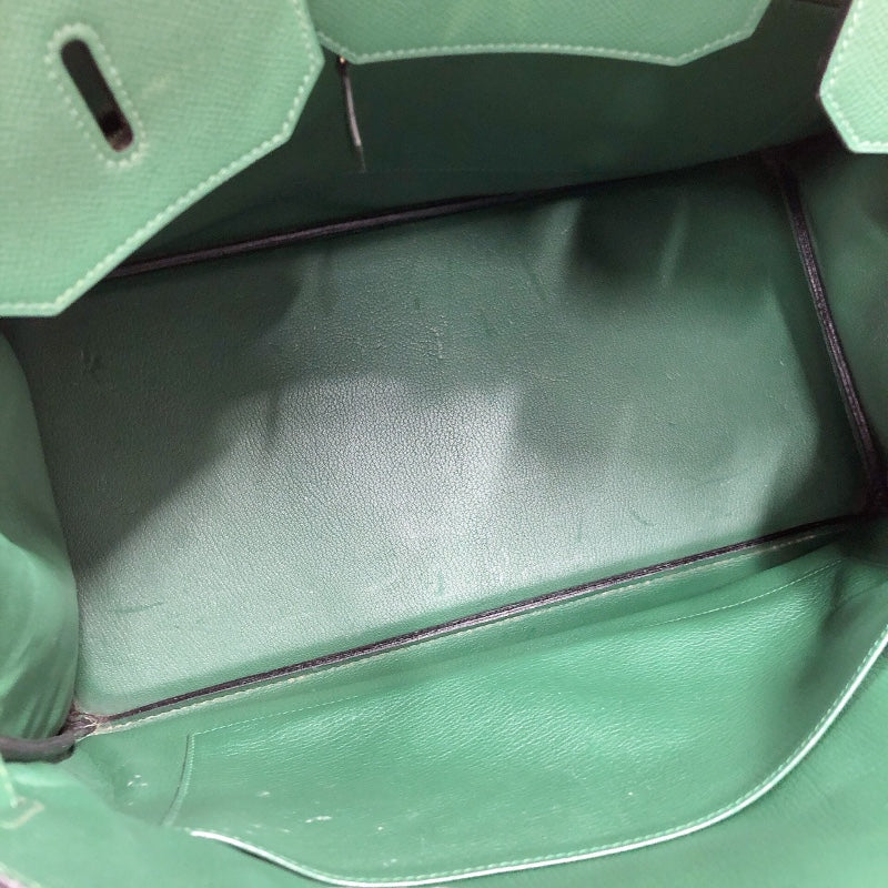 エルメス HERMES バーキン40 □G刻印 （2003年製） ヴェール　ゴールド金具 クシュベル レディース ハンドバッグ