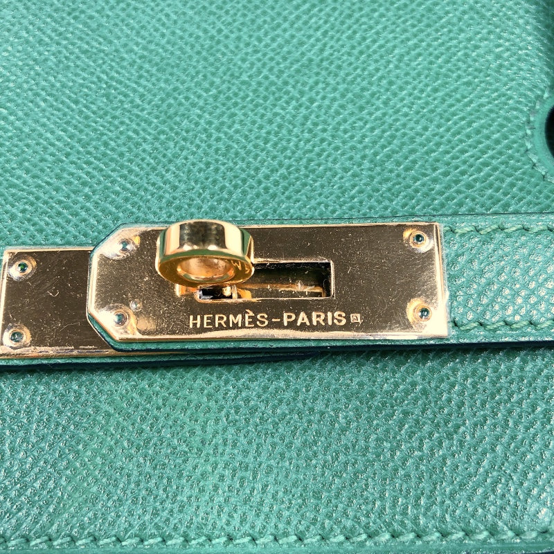 エルメス HERMES バーキン40 □G刻印 （2003年製） ヴェール　ゴールド金具 クシュベル レディース ハンドバッグ