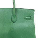 エルメス HERMES バーキン40 □G刻印 （2003年製） ヴェール　ゴールド金具 クシュベル レディース ハンドバッグ