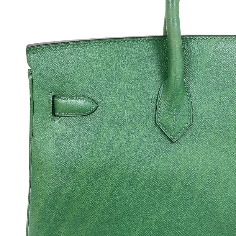 エルメス HERMES バーキン40 □G刻印 （2003年製） ヴェール　ゴールド金具 クシュベル レディース ハンドバッグ